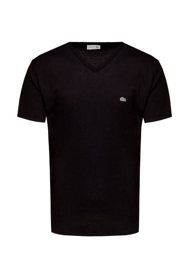 Lacoste - T-shirt LACOSTE. Materiał: bawełna, prążkowany. Wzór: nadruk. Styl: klasyczny