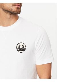 BOSS - Boss T-Shirt Teeglitchlogo 50499504 Biały Relaxed Fit. Kolor: biały. Materiał: bawełna #3