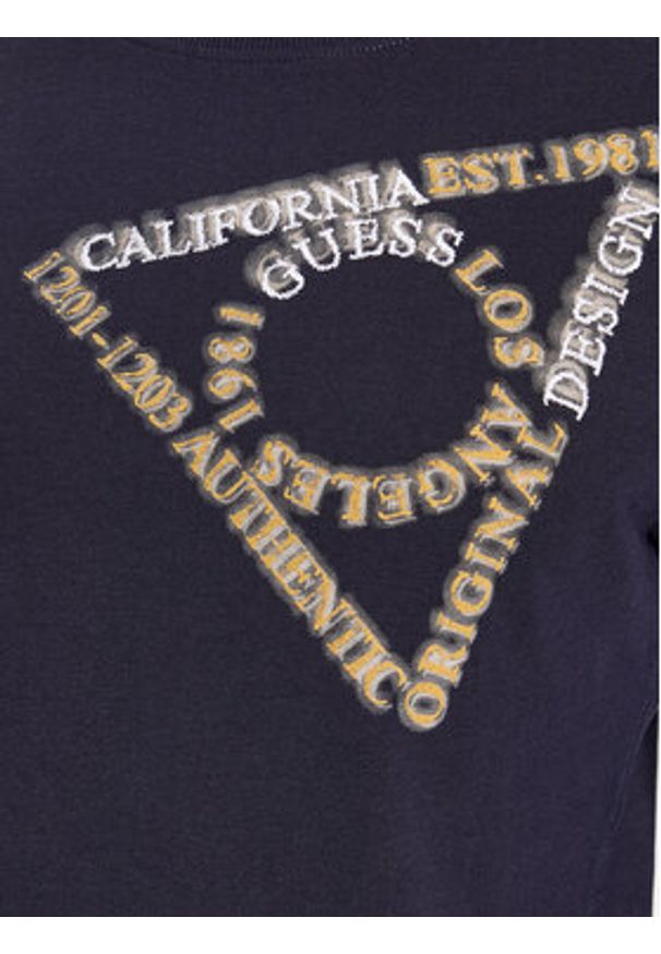 Guess Longsleeve M3BI14 I3Z14 Granatowy Slim Fit. Kolor: niebieski. Materiał: bawełna. Długość rękawa: długi rękaw