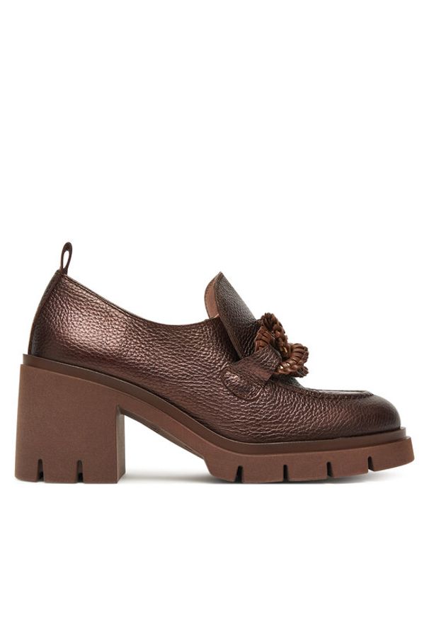 Hispanitas Półbuty HI254331 Brązowy. Kolor: brązowy. Materiał: skóra