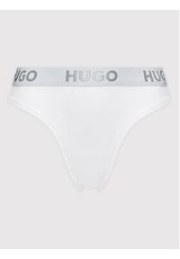 Hugo Stringi Thong Sporty Logo 50469651 Biały. Kolor: biały. Materiał: bawełna #2