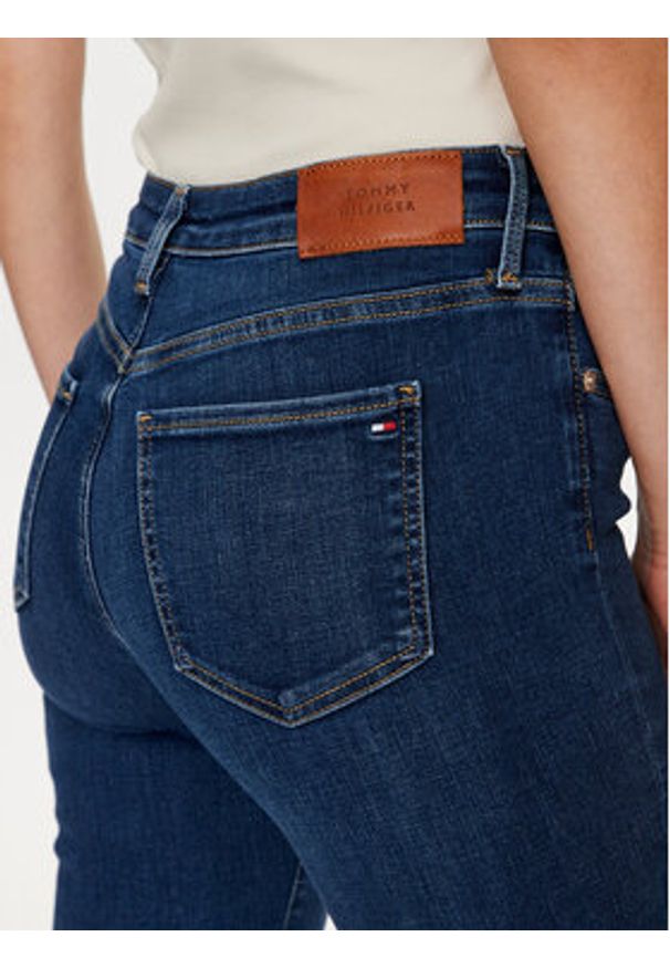 TOMMY HILFIGER - Tommy Hilfiger Jeansy WW0WW42768 Niebieski Skinny Fit. Kolor: niebieski