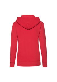 FRUIT OF THE LOOM - Bluza Damska Z Kapturem. Typ kołnierza: kaptur. Kolor: czerwony