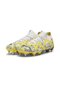 Buty Piłkarskie Puma Future Ultimate Mxsg Dorosłych. Zapięcie: bez zapięcia. Kolor: żółty, wielokolorowy, szary. Materiał: syntetyk. Szerokość cholewki: normalna. Sport: piłka nożna #1