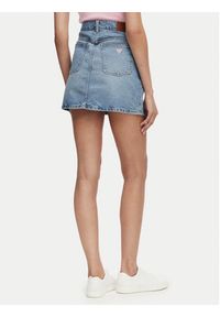 Guess Jeans Spódnica jeansowa W5GD0Q D5M4A Niebieski Regular Fit. Kolor: niebieski. Materiał: bawełna #2