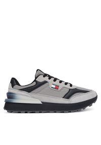 TOMMY HILFIGER - Tommy Hilfiger Sneakersy Tjm Technical Runner EM0EM01738 Szary. Kolor: szary. Materiał: materiał #1