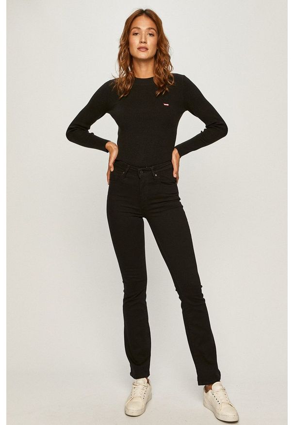 Levi's® - Levi's - Jeansy 725. Okazja: na spotkanie biznesowe. Stan: podwyższony. Kolor: czarny. Styl: biznesowy