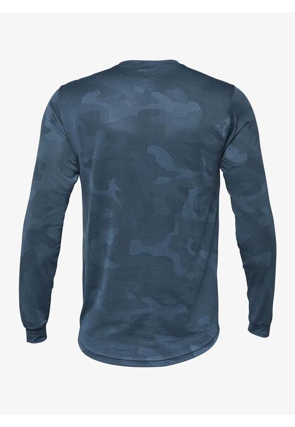 FOX - Bluza rowerowa męska Fox Ranger Tru Dri LS Jersey. Kolor: niebieski. Materiał: jersey