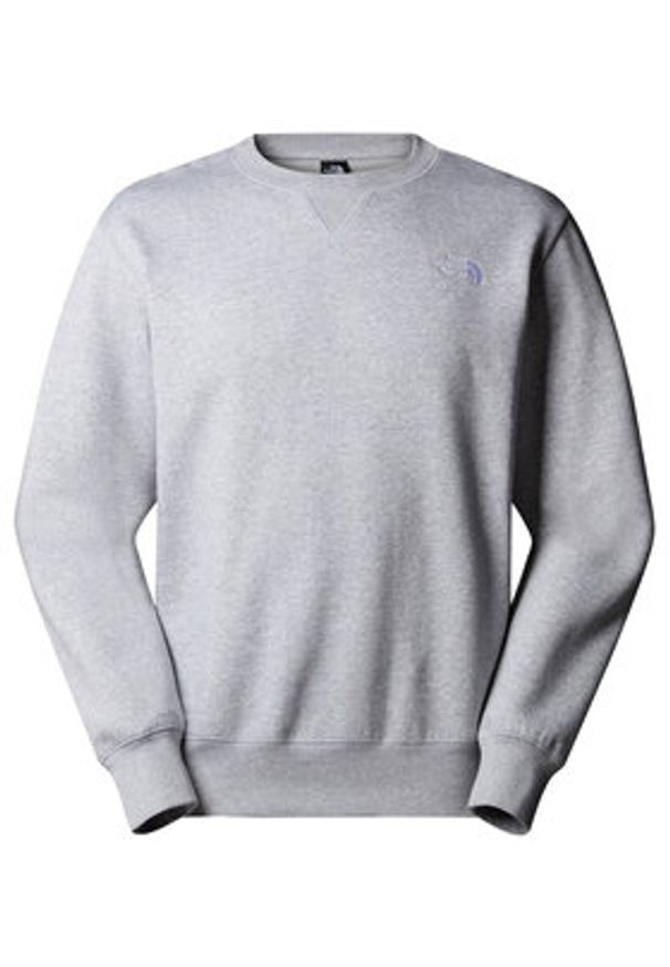 The North Face Bluza Essential NF0A89ET Szary Regular Fit. Kolor: szary. Materiał: syntetyk, bawełna