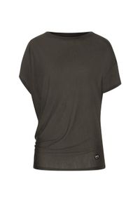 Koszulka z krótkim rękawem damska SUPER.NATURAL Yoga Loose Tee. Kolor: czarny. Długość rękawa: krótki rękaw. Długość: krótkie