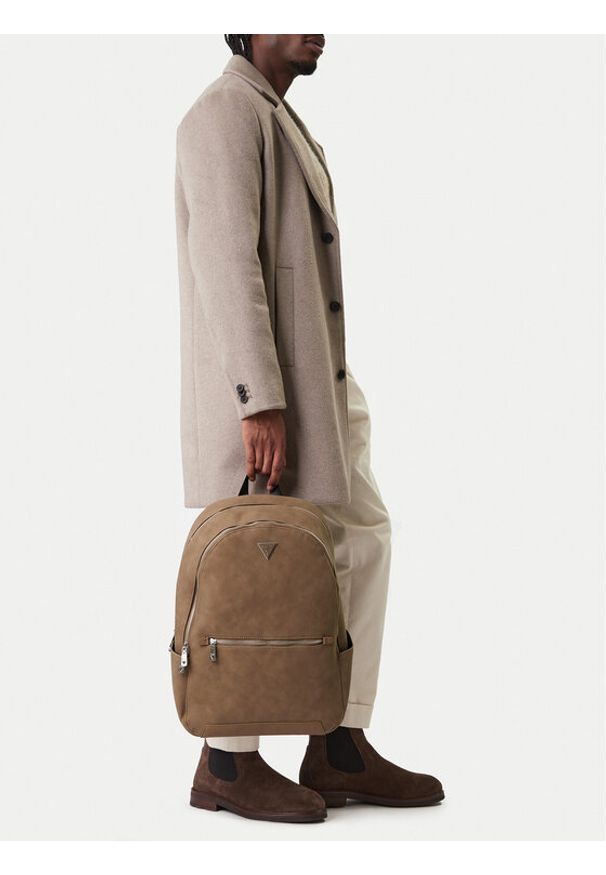 Guess Plecak HMTONK P6111 Beżowy. Kolor: beżowy. Materiał: skóra