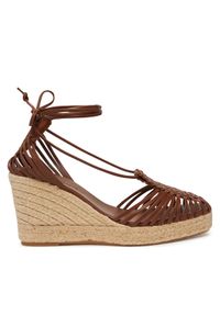 Weekend Max Mara Espadryle Quirino 2515521115670 Brązowy. Kolor: brązowy. Materiał: skóra #1