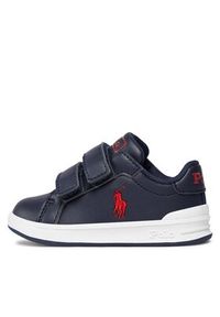 Polo Ralph Lauren Sneakersy RF104276 M Granatowy. Kolor: niebieski. Materiał: skóra