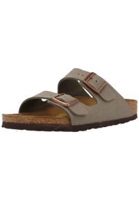 Klapki damskie Birkenstock Arizona Bfbc. Kolor: szary. Materiał: materiał, syntetyk