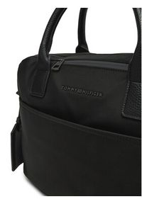 TOMMY HILFIGER - Tommy Hilfiger Torba na laptopa AM0AM13098 Czarny. Kolor: czarny. Materiał: materiał #4
