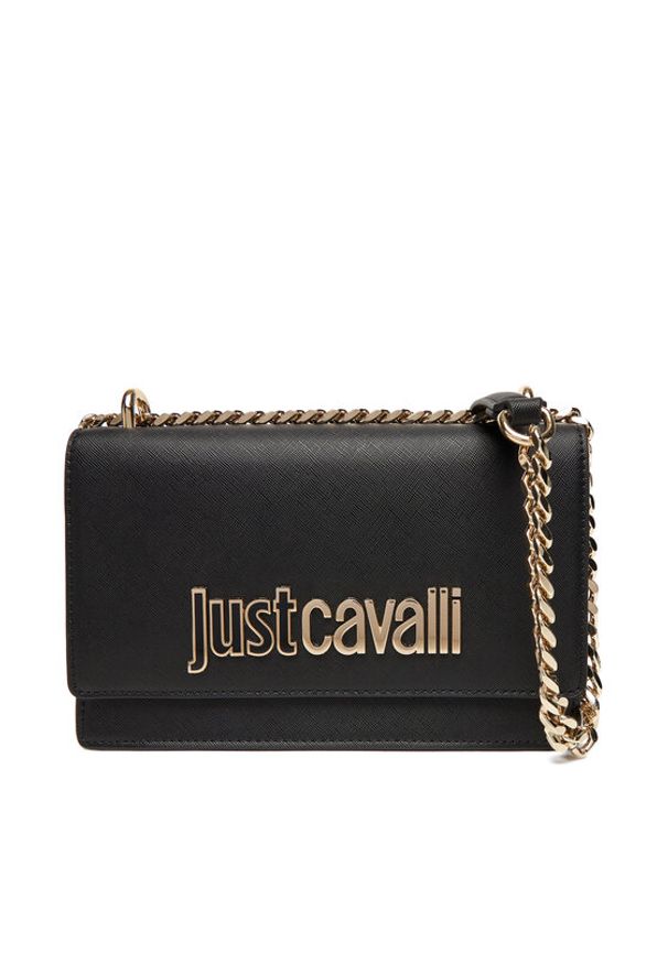 Just Cavalli Torebka 79RA4BBA Czarny. Kolor: czarny. Materiał: skórzane