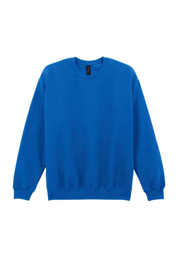 GILDAN - Bluza Męska Soft Style Midweight Crew Neck. Kolor: niebieski. Długość rękawa: długi rękaw