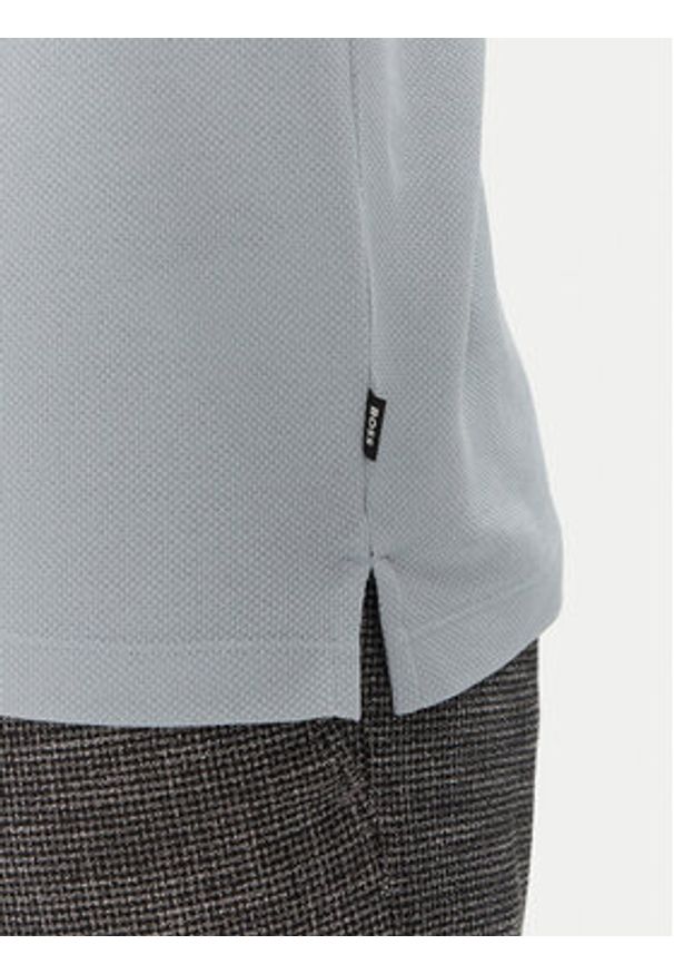 BOSS Polo H-Prout 59 50527650 Błękitny Regular Fit. Typ kołnierza: polo. Kolor: niebieski. Materiał: bawełna