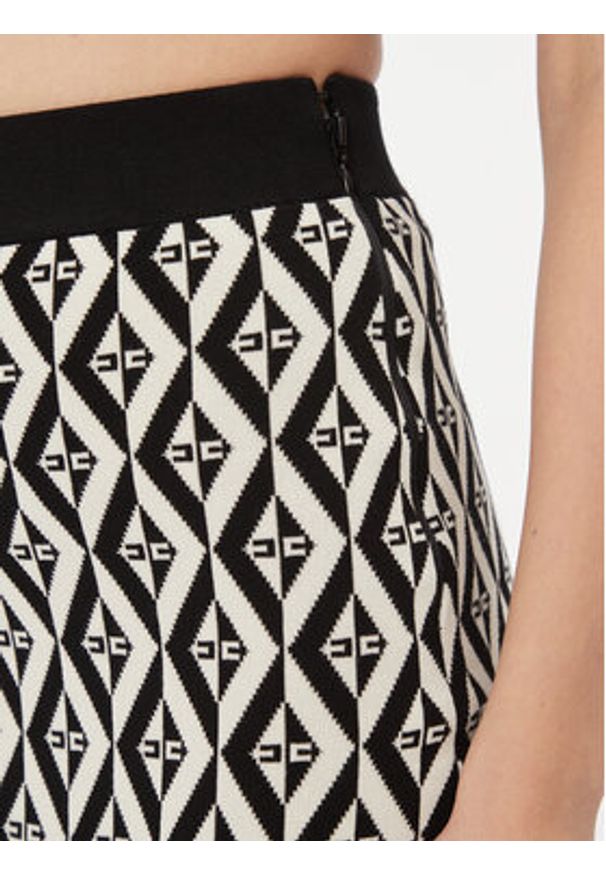 Elisabetta Franchi Spódnica ołówkowa GK-81B-36E2 Kolorowy Slim Fit. Materiał: wiskoza. Wzór: kolorowy