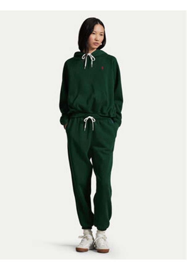 Polo Ralph Lauren Bluza 211971698005 Zielony Relaxed Fit. Typ kołnierza: polo. Kolor: zielony. Materiał: bawełna