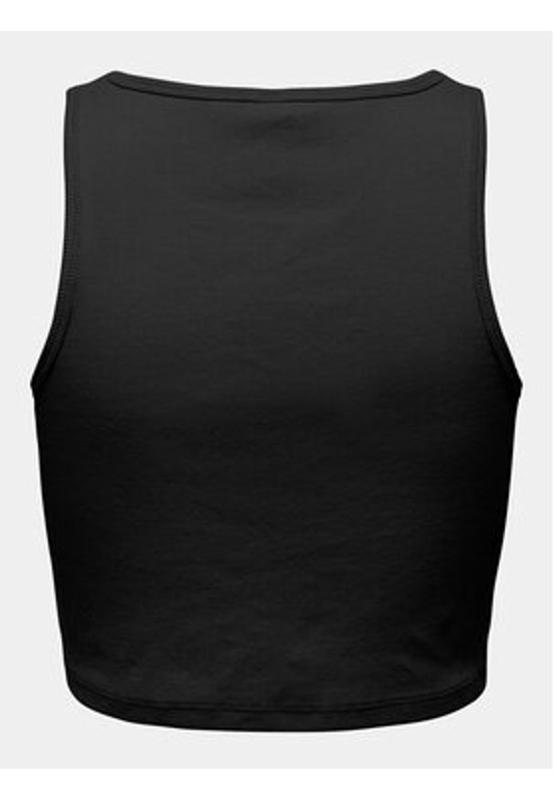 JDY Top Sofia 15275093 Czarny Cropped Fit. Kolor: czarny. Materiał: bawełna