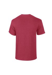 GILDAN - Ciężka Bawełniana Koszulka Unisex Dla Dorosłych. Kolor: czerwony. Materiał: bawełna