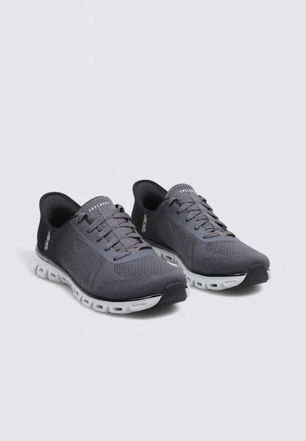 skechers - Tenisówki Skechers Model Glide-step - Excite Kolor Szary. Kolor: czarny. Materiał: tkanina