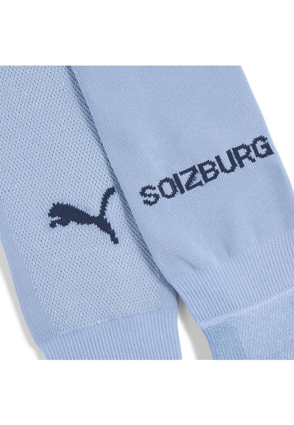 Puma - Męskie gładkie skarpety FC Red Bull Salzburg 24/25 PUMA Zen Blue Club Navy. Kolor: niebieski. Wzór: gładki. Sport: piłka nożna