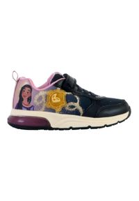 Buty juniorskie Geox Spaceclub. Kolor: niebieski. Materiał: tkanina, syntetyk. Sport: turystyka piesza