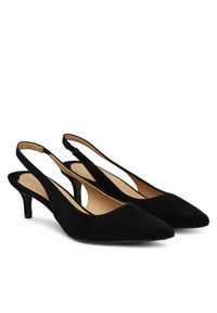 Lauren Ralph Lauren - LAUREN RALPH LAUREN Szpilki Lolah II 802959263009 Czarny. Kolor: czarny. Materiał: zamsz, skóra. Obcas: na szpilce #3