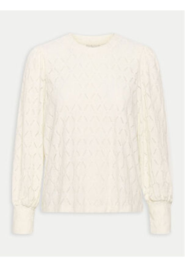 Kaffe Bluzka Tine 10509099 Écru Regular Fit. Kolor: kremowy. Materiał: syntetyk