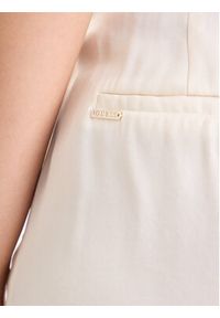 Guess Spodnie materiałowe W5YB02 WH5N2 Écru Regular Fit. Materiał: syntetyk #4