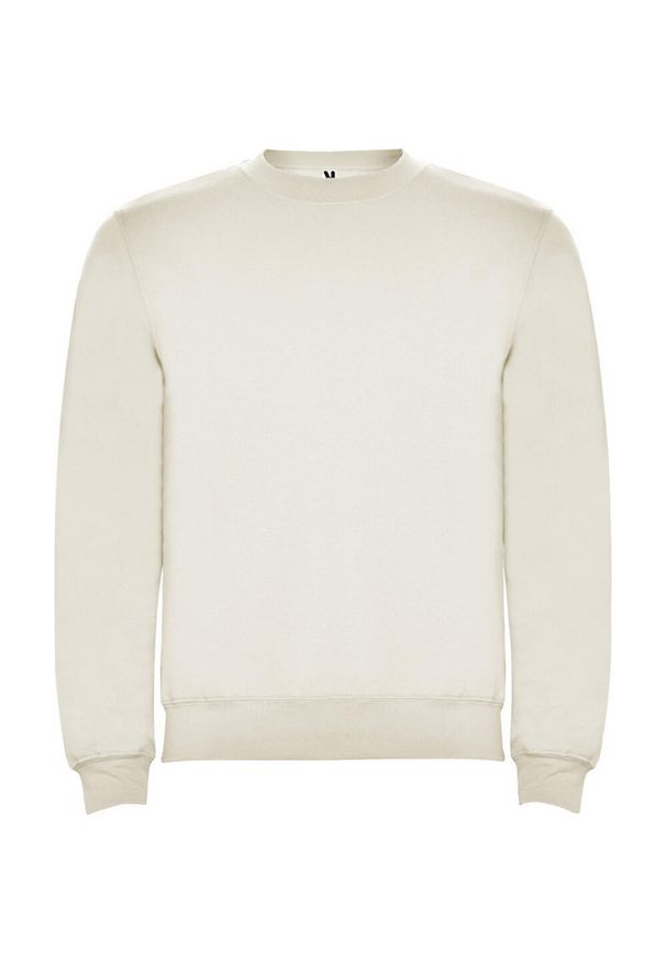 ROLY - Bluza Unisex Dla Dorosłych Clasica Z Okrągłym Dekoltem. Kolor: biały