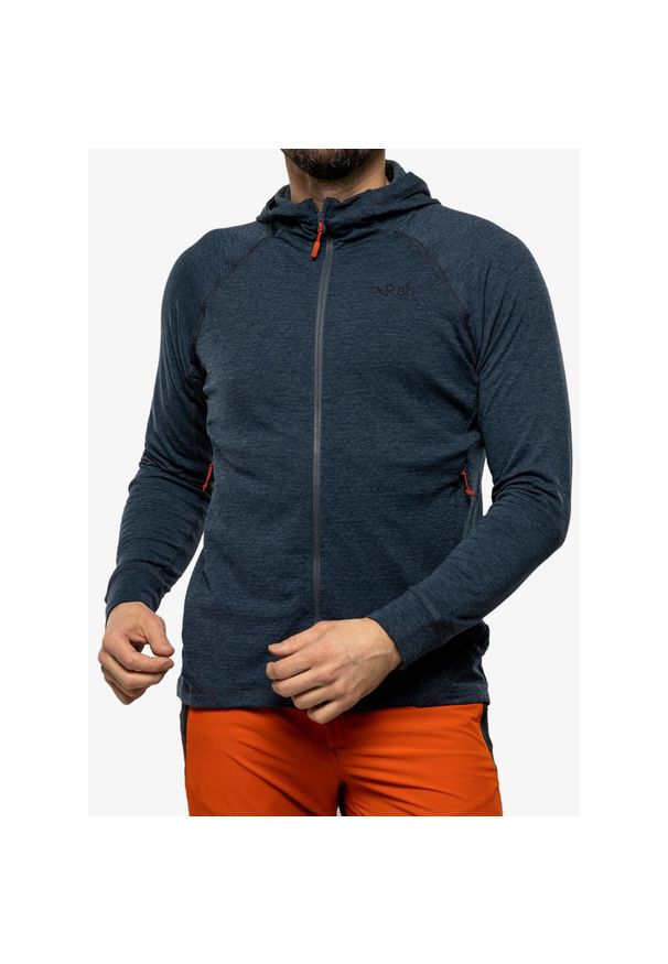 Bluza z kapturem męska Rab Nexus Hoody. Typ kołnierza: kaptur. Kolor: wielokolorowy, niebieski, szary