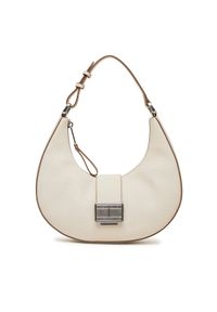 Tommy Jeans Torebka Tjw Crush Shoulder Bag AW0AW17539 Beżowy. Kolor: beżowy. Materiał: skórzane