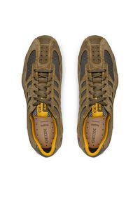 Geox Sneakersy U Snake Original U55MNA 02214 C6404 Zielony. Kolor: zielony. Materiał: zamsz, skóra