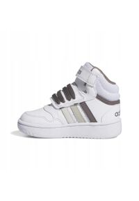 Adidas - Buty do chodzenia dziecięce adidas Hoops Mid 3.0 AC. Kolor: biały. Sport: turystyka piesza