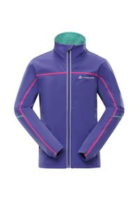 ALPINE PRO - Kurtka Softshell dla Dzieci Alpine Pro Technico 140-146. Kolor: zielony. Materiał: elastan, poliester. Styl: sportowy