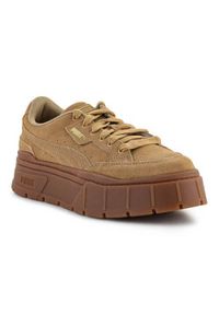 Buty do chodzenia damskie Puma Mayze Stack Suede. Zapięcie: sznurówki. Kolor: wielokolorowy, brązowy. Materiał: materiał, skóra. Szerokość cholewki: normalna. Model: Puma Suede. Sport: turystyka piesza