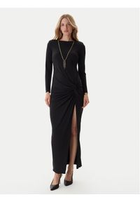 Fracomina Sukienka wieczorowa FQ25WD3006W62601 Czarny Slim Fit. Kolor: czarny. Materiał: syntetyk. Styl: wizytowy
