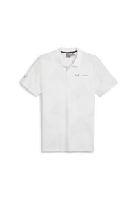 Polo Puma. Typ kołnierza: polo. Kolor: biały. Styl: sportowy, elegancki #1