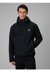 4f - 4F Kurtka przejściowa membrana 5000 męska - czarna 3XL. Okazja: na spacer, na co dzień. Kolor: czarny. Materiał: materiał. Styl: casual #1