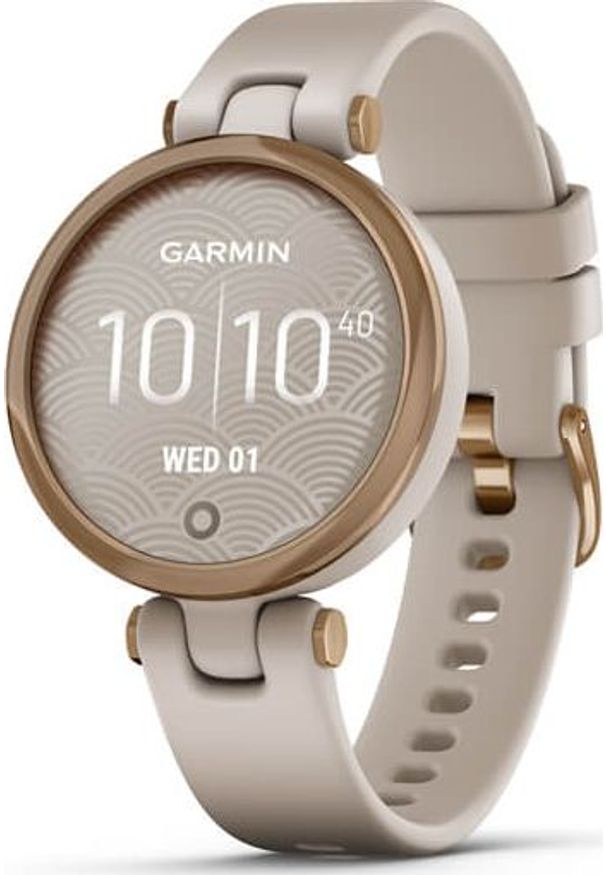 GARMIN - Zegarek sportowy Garmin Lily Sport Beżowy (010-02384-11). Kolor: beżowy. Styl: sportowy