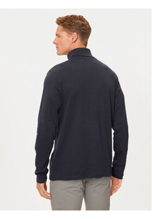 Hechter Paris Golf 75001 142905 Granatowy Regular Fit. Typ kołnierza: golf. Kolor: niebieski. Materiał: bawełna