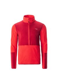 Elbrus - Damska Bluza Polarowa Cari Logo Polartech Fleece Jacket. Kolor: czerwony. Materiał: polar. Sezon: zima. Sport: turystyka piesza