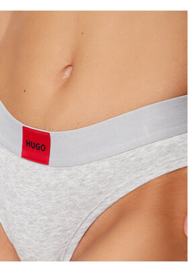 Hugo Figi klasyczne 50515335 Szary. Kolor: szary. Materiał: bawełna