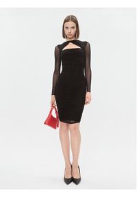 Marciano Guess Sukienka codzienna 3BGK0S 5036Z Czarny Bodycon Fit. Okazja: na co dzień. Kolor: czarny. Materiał: wiskoza. Typ sukienki: bodycon, proste. Styl: casual