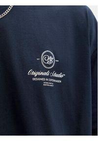 Jack & Jones T-Shirt Niagara 12293422 Granatowy Regular Fit. Kolor: niebieski. Materiał: bawełna #6