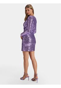 Swing Sukienka koktajlowa 5AG13800 Fioletowy Slim Fit. Kolor: fioletowy. Materiał: syntetyk. Styl: wizytowy #7
