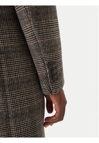 Karl Lagerfeld - KARL LAGERFELD Płaszcz wełniany 455733 554755 Szary Regular Fit. Typ kołnierza: dekolt w karo. Kolor: szary. Materiał: wełna, syntetyk #9